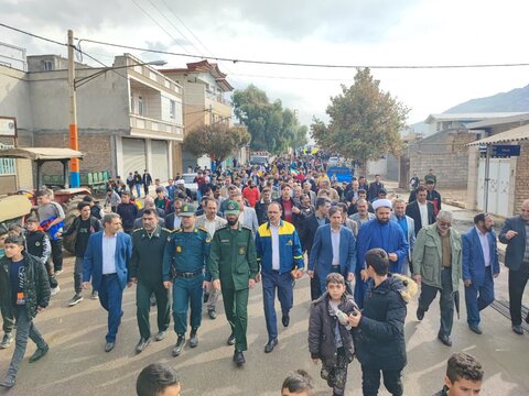 تصاویر راهپیمایی مردم انقلابی بخش طرهان کوهدشت