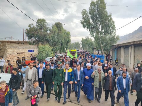 تصاویر راهپیمایی مردم انقلابی بخش طرهان کوهدشت