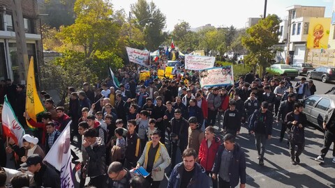 تصاویر/ حضور با شکوه مردم اسکو در راهپیمایی روز دانش آموز