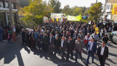 تصاویر/ حضور با شکوه مردم اسکو در راهپیمایی روز دانش آموز