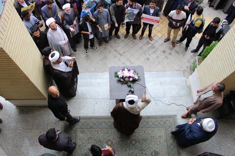 تصاویر/ حضور پر شور طلاب جامعة المصطفی اصفهان در یوم الله 13 آبان