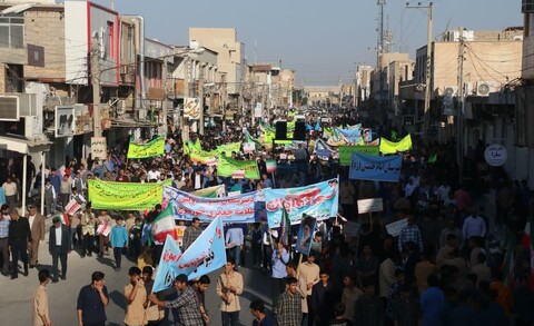 تصاویر/ راهپیمایی 13 آبان در خورموج