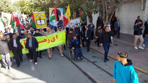 تصاویر/ راهپیمایی ۱۴ آبان در شهرستان بوکان