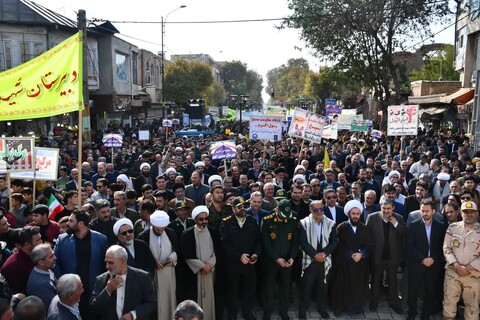 تصاویر/ راهپیمایی روز ملی مبارزه با استکبار جهانی در خوی