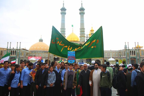 تصاویر/ مراسم راهپیمایی ۱۳ آبان در قم