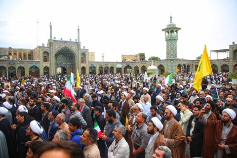 تصاویر/ مراسم راهپیمایی ۱۳ آبان در قم