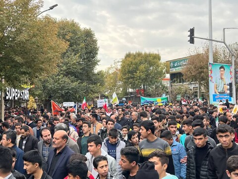 تصاویر/ راهپیمایی ۱۳ آبان در شهرستان چایپاره