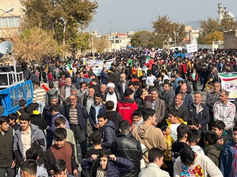 تصاویر/ راهپیمایی ۱۳ آبان در شهرستان چایپاره