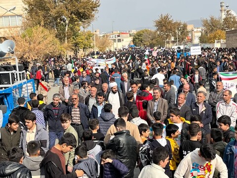 تصاویر/ راهپیمایی ۱۳ آبان در شهرستان چایپاره