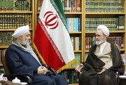 Photos: Ayat. Arafi meets with Head of Iraqi Sunni Ulema Assembly