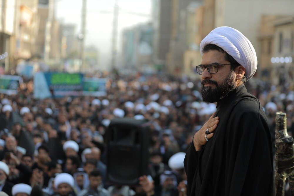 आयतुल्लाहिल उज़्मा हाफ़िज़ बशीर हुसैन नजफ़ी के नेतृत्व में नजफ अशरफ में अय्यामे फ़ातिमया के जुलूस का आयोजन