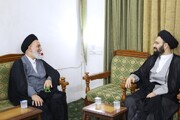 Grandson of Imam Khomeini meets with Friday Imam of Najaf