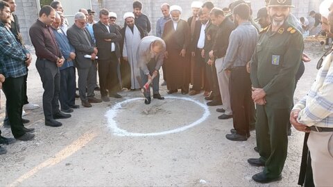 تصاویر/ کلنگ زنی مسجد در برازجان