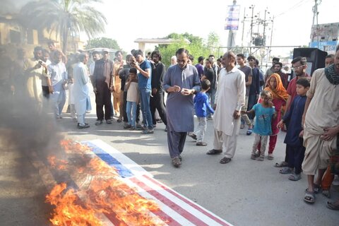 آئی ایس او اور ایم ڈبلیو ایم ملیر کراچی کے تحت شیعہ نسل کشی کے خلاف احتجاجی مظاہرہ