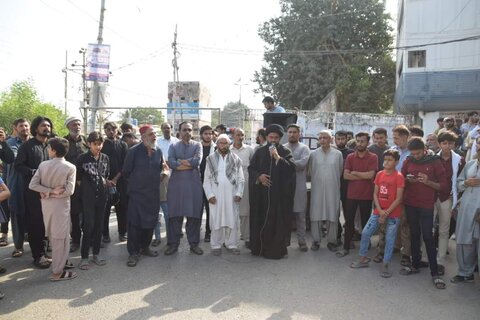 آئی ایس او اور ایم ڈبلیو ایم ملیر کراچی کے تحت شیعہ نسل کشی کے خلاف احتجاجی مظاہرہ