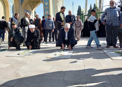 غباروبی قبور مطهر شهدا