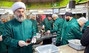 تصاویر/ حضور امام جمعه خورموج در چایخانه امام رضایی ها