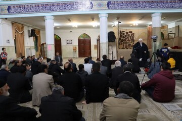 تصاویر/ مراسم عزاداری ایام شهادت حضرت فاطمه (س) در مسجد جامع شهر سریش آباد