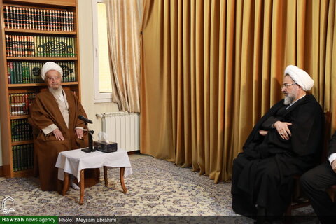 Photos/ Rencontre des responsables du Congrès international Mirzai Naini avec le Grand Ayatollah Makarem Shirazi