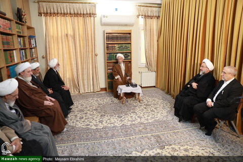 Photos/ Rencontre des responsables du Congrès international Mirzai Naini avec le Grand Ayatollah Makarem Shirazi