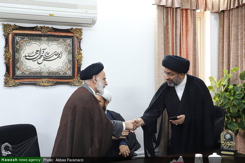 Photos/ Visite du Député Culturel du Sanctuaire Saint de Hazrat Masoumeh ((PSL)) de l'Agence de Presse Hawzah