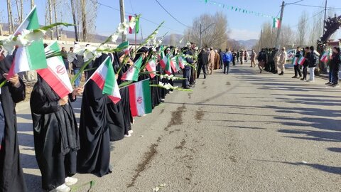 تصاویر/ مراسم استقبال از شهید گمنام شهر آواجیق شهرستان چالدران