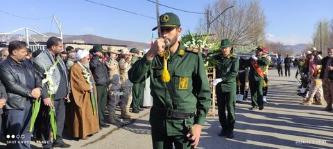 تصاویر/ مراسم استقبال از شهید گمنام شهر آواجیق شهرستان چالدران