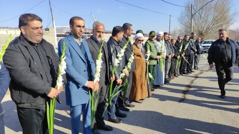 تصاویر/ مراسم استقبال از شهید گمنام شهر آواجیق شهرستان چالدران