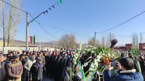 تصاویر/ مراسم استقبال از شهید گمنام شهر آواجیق شهرستان چالدران