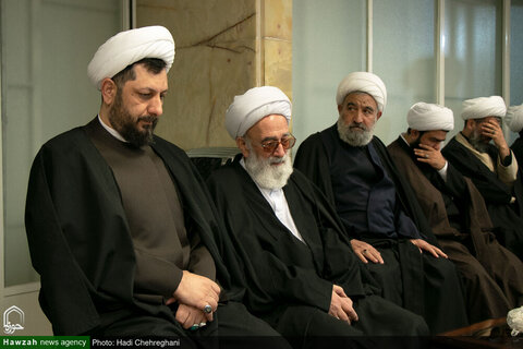 Photos/Cérémonie de deuil du martyre de Hazrat Zahra (PSL) à la Maison du Grand Ayatollah Noori Hamadani