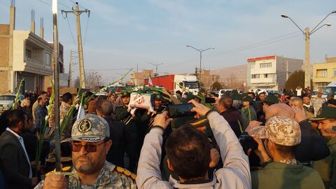 تصاویر/ ورود پیکر شهید گمنام به شهر بوکان