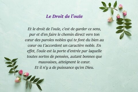 Le Droit de l’ouïe