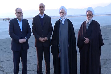 فیلم| سفر رئیس قوه قضائیه به کرمانشاه