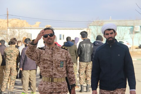 تصاویر / برگزاری رزمایش «الی بیت المقدس» با حضور ۱۶۰ طلبه و روحانی در همدان