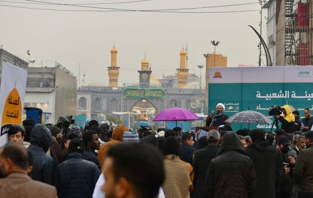 कर्बला में सीरियाई अल्पसंख्यकों के समर्थन में रैली का आयोजन