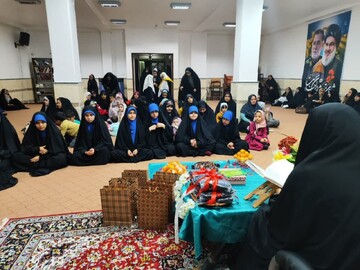 تصاویر/ مراسم جشن میلاد حضرت زهرا در مدرسه ریحانة النبی اهرم