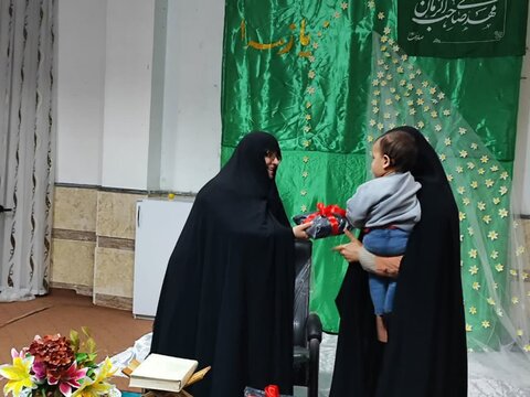 مراسم جشن میلاد حضرت زهرا در مدرسه ریحانة النبی اهرم