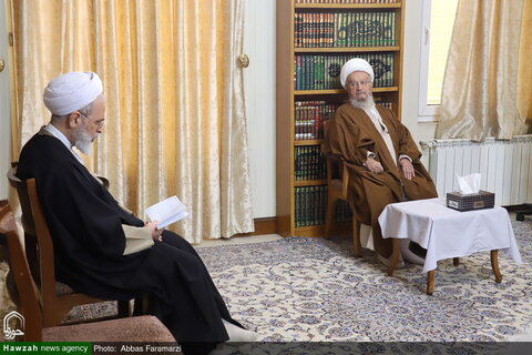 Photos/Ayatollah Arafi rencontre le Grand Ayatollah Makarem Shirazi