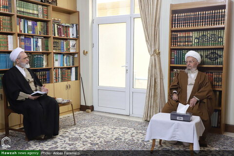 Photos/Ayatollah Arafi rencontre le Grand Ayatollah Makarem Shirazi