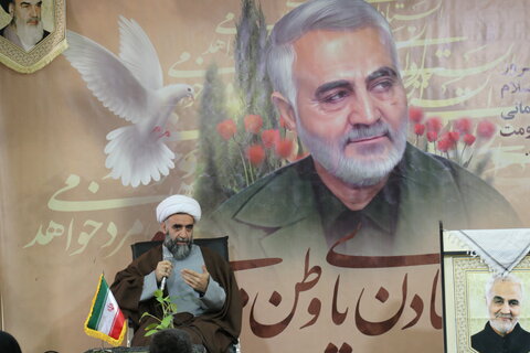 مراسم سالگرد شهادت شهید سلیمانی در مدرسه علمیه خواهران بوشهر