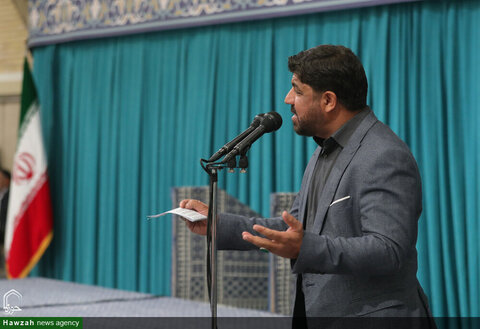 Photos/ Rencontre de groupe des familles des martyrs qui ont défendu le sanctuaire et le front de résistance, avec le leader de la révolution