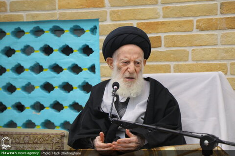 Rencontre des responsables de la Conférence internationale Mirzai Naini avec l'Ayatollah Shobeiri Zanjani