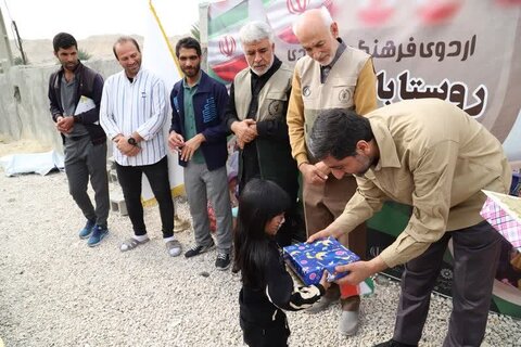 گزارش تصویری/ اردو جهادی فرهنگی در روستای بند بید بوشهر