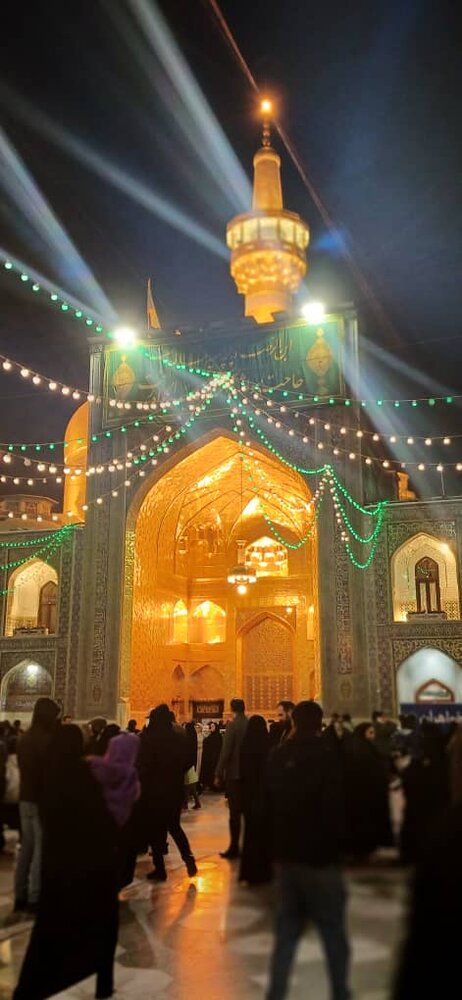 مراسم جشن شب میلاد امام جواد (ع) در حرم رضوی