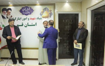 تجلیل از گزینشگران بنیاد شهید استان قم