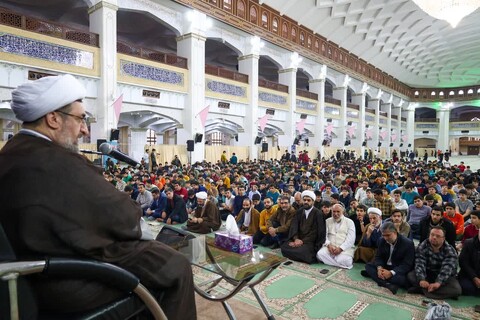 تصاویر | حضور نماینده ولی فقیه در استان در مراسم معنوی اعتکاف دانش آموزی پسران در تبریز