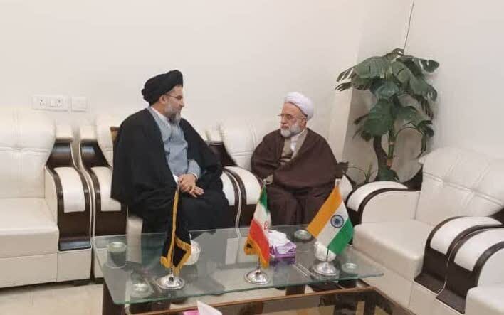 Rep. of Supreme Leader in India Meets with Head of Al-Mustafa Mission