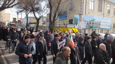 تصاویر/ راهپیمایی نمازگزاران جمعه این هفته شهرستان اسکو در همبستگی با مردم مقتدر غزه