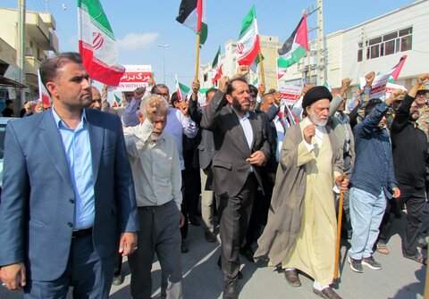 تصاویر/ راهپیمایی جمعه نصر در دیّر