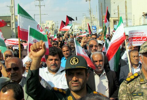 تصاویر/ راهپیمایی جمعه نصر در دیّر